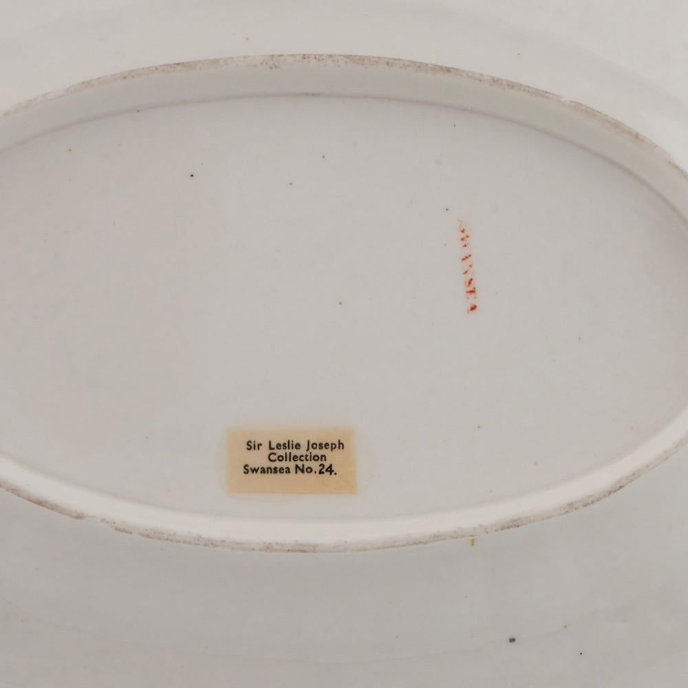 Plat ovale en porcelaine de Swansea, vers 1820 Bon état - En vente à Tunbridge Wells, GB