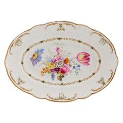 Ovale Schale aus feinem Swansea Porcelain, um 1820