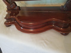 Fine Victorian Mahogany Cheval Dressing Table Mirror