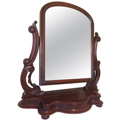 Fine Victorian Mahogany Cheval Dressing Table Mirror