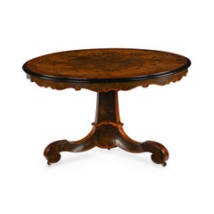 A Fine Victorian Marquetry Centre Table Attributed to Blake and Co & E. H. Baldo