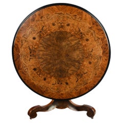 A Fine Victorian Marquetry Centre Table Attributed to Blake and Co & E. H. Baldo