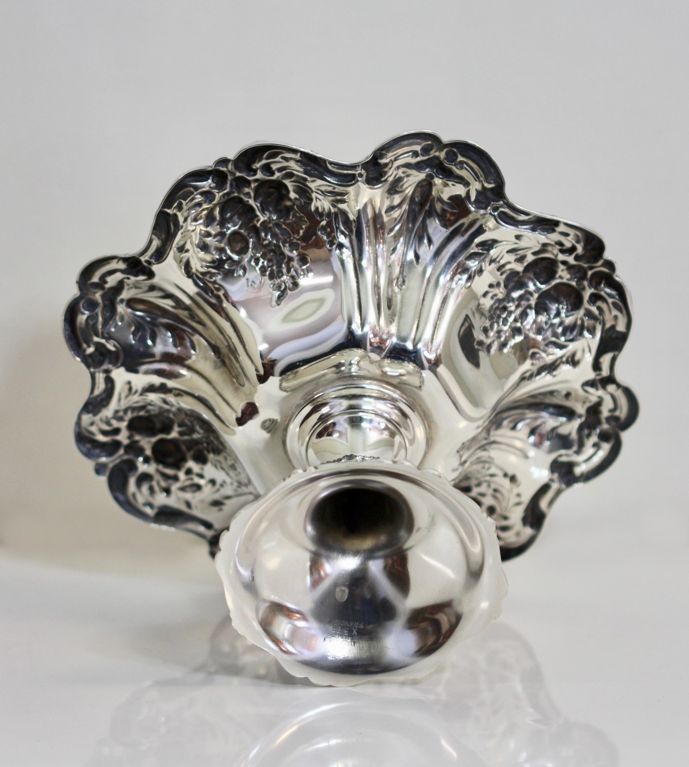 sterling silver pedestal candy dish