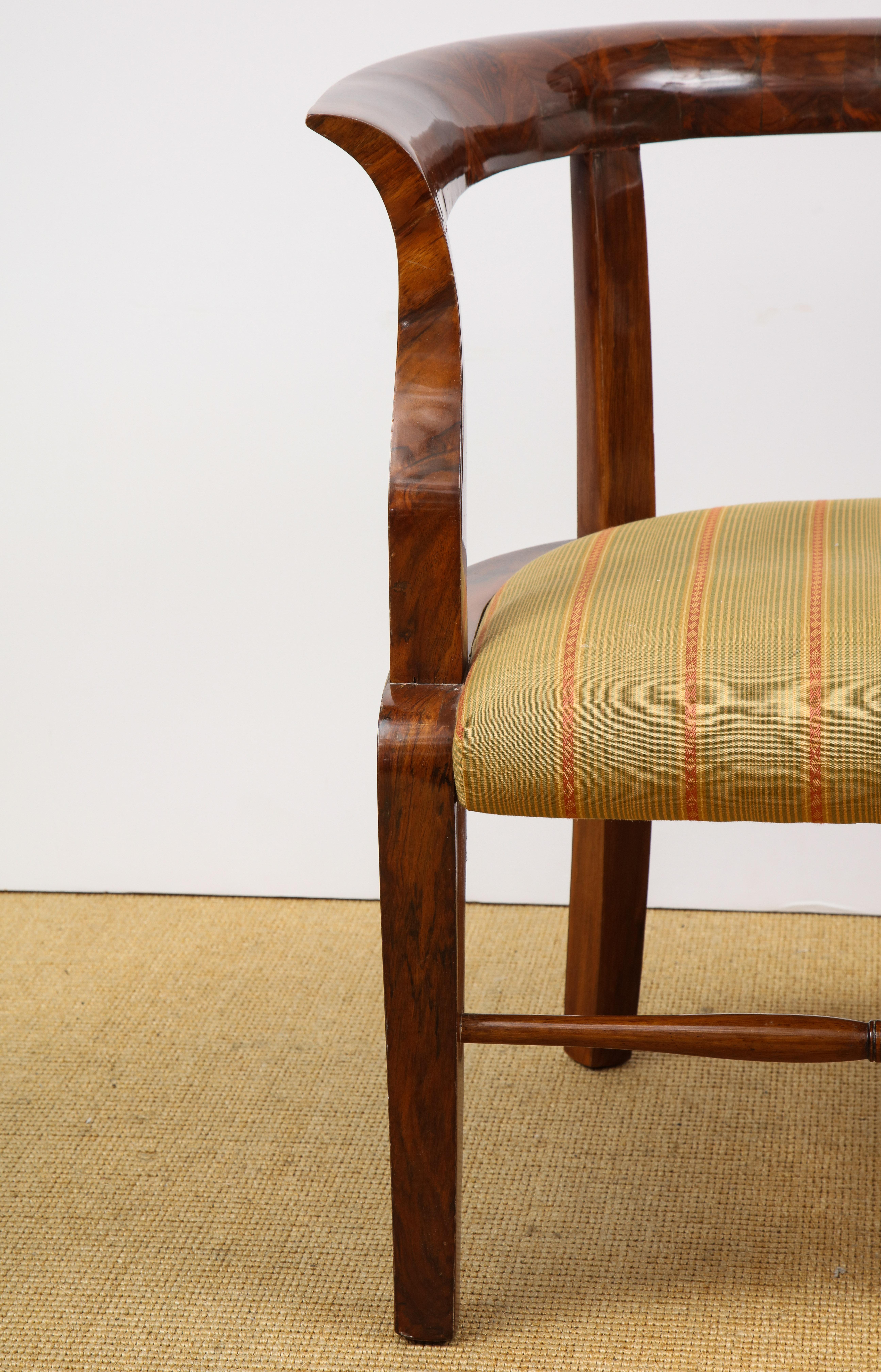19th Century Fine Walnut Biedermeier Child's Chair