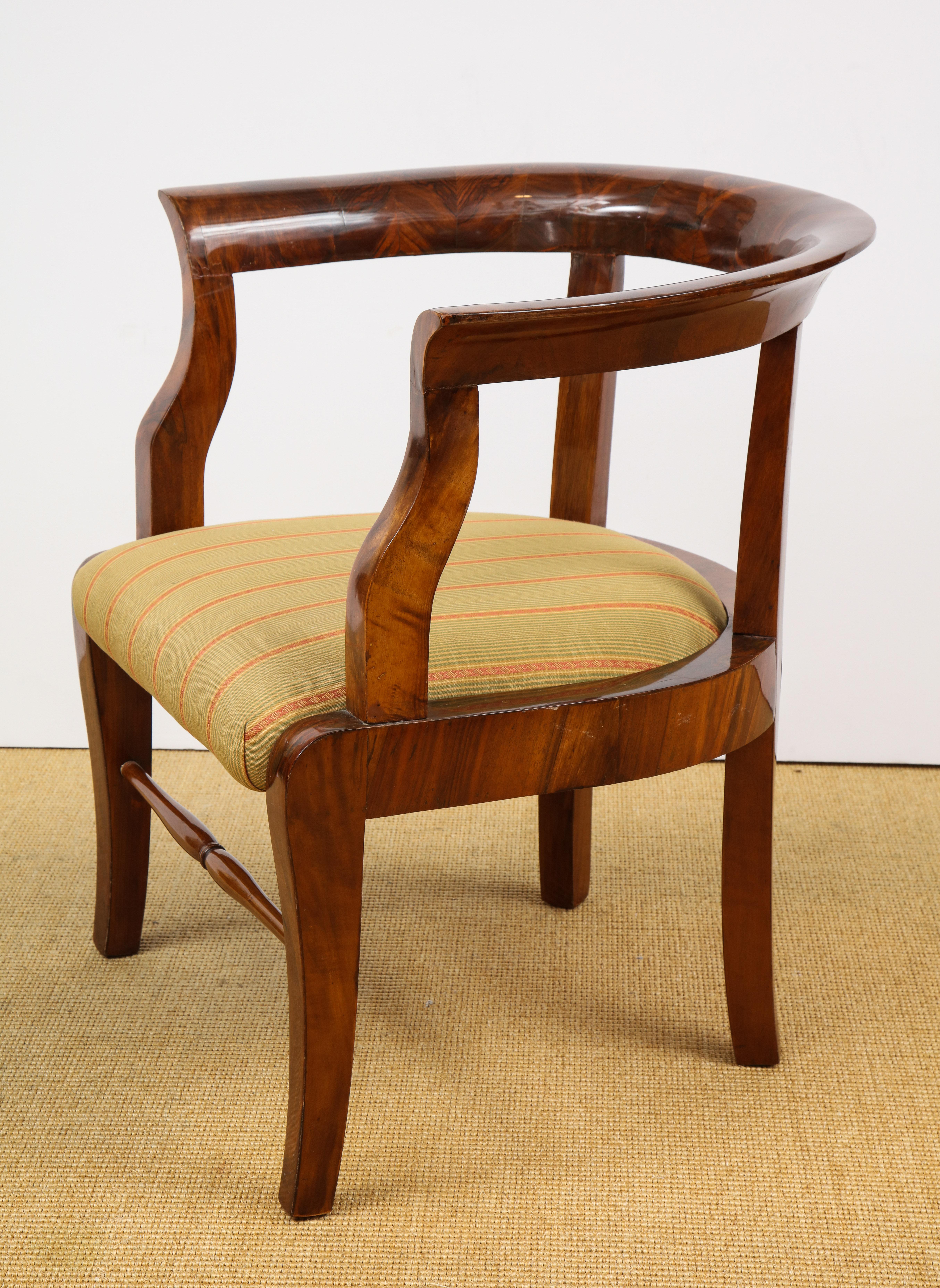 Fine Walnut Biedermeier Child's Chair 2