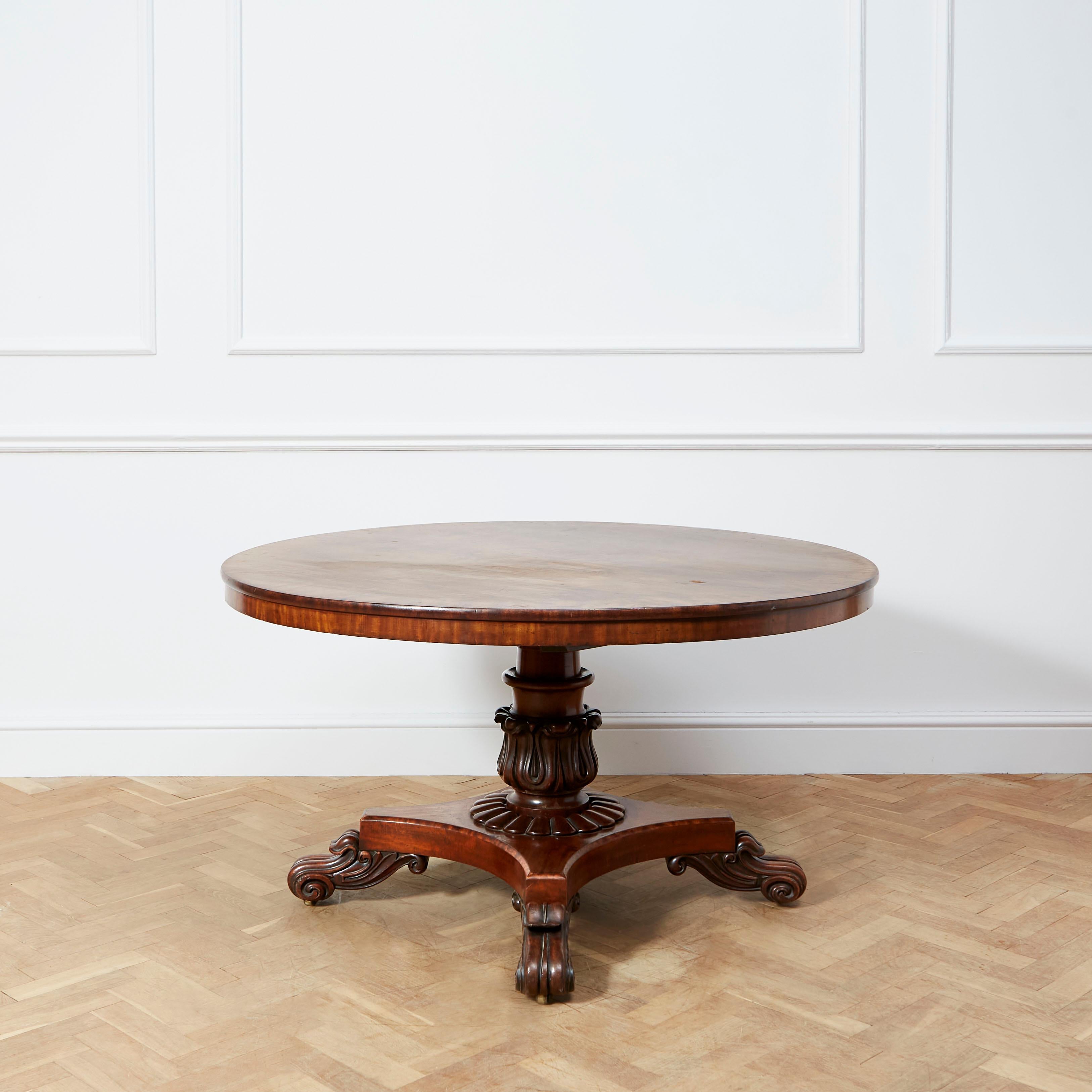 Woodwork Fine William IV Mahogany Centre Table For Sale