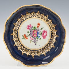 Fine Worcester Porcelain Two-Handled Chocolate or Caudle Cup and Stand 1768-76