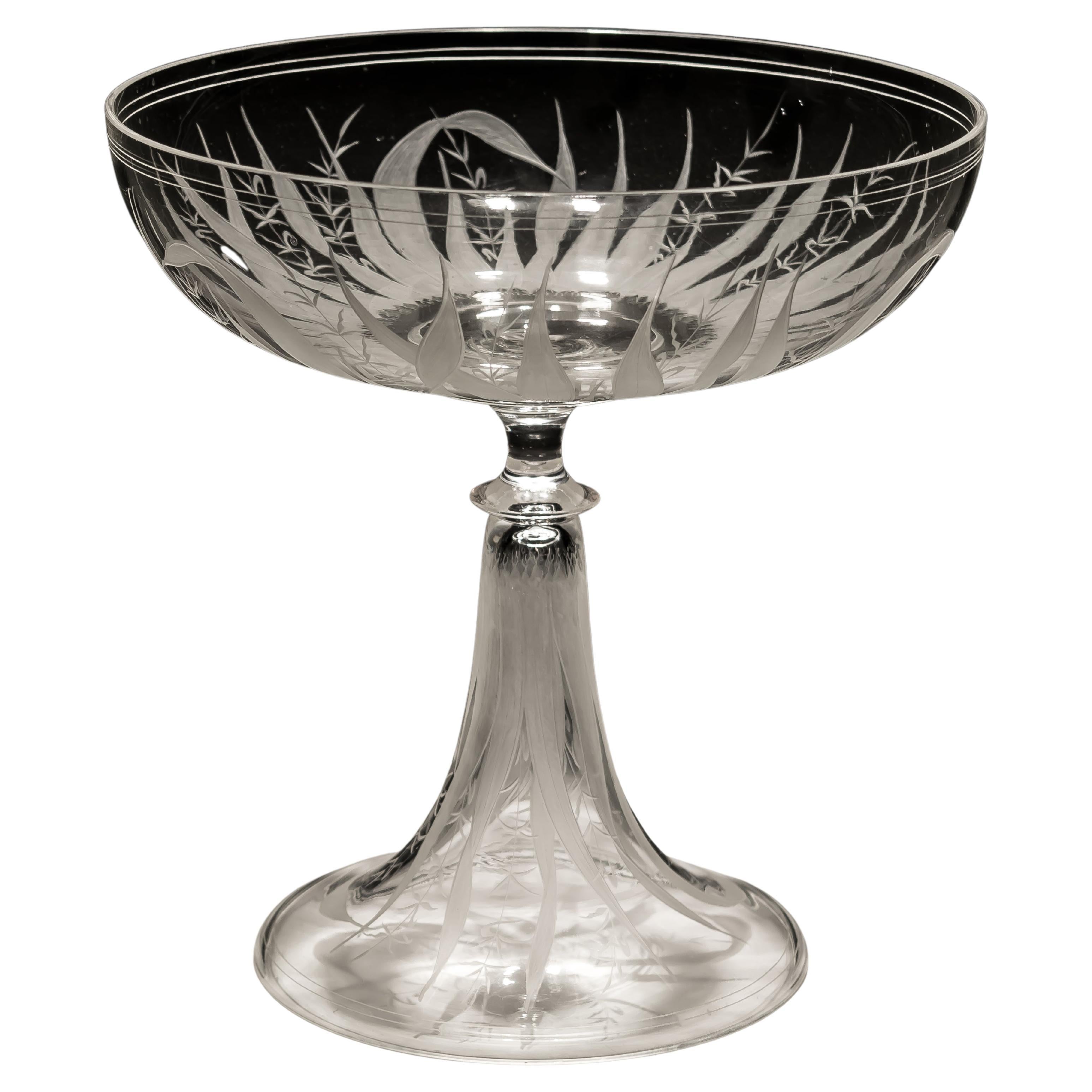 Fineley Engraved Victorian Tazza For Sale