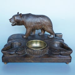 Finely Carved 'Black Forest' Pipe Stand