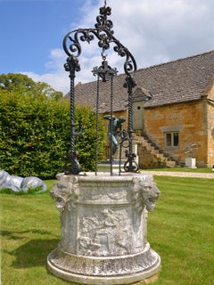 Finely Carved Early 20th Century Marble Wellhead