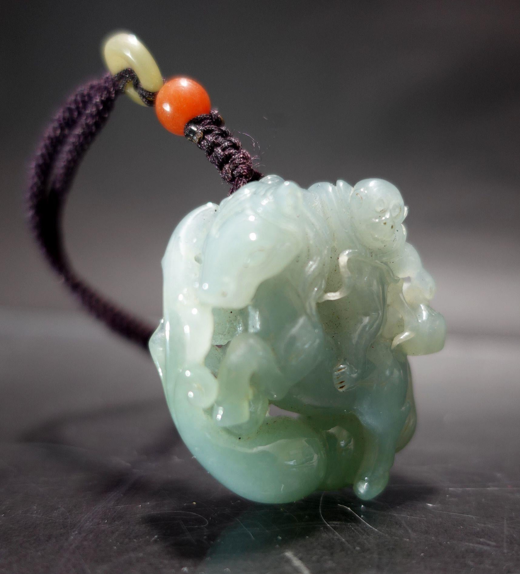 Other A Finely Chinese Hand Carved Myanmar Jadeite For Sale