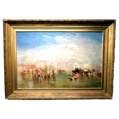 Vintage A Finely Executed Panoramic View of The Grand Canal, After J.M.W Turner