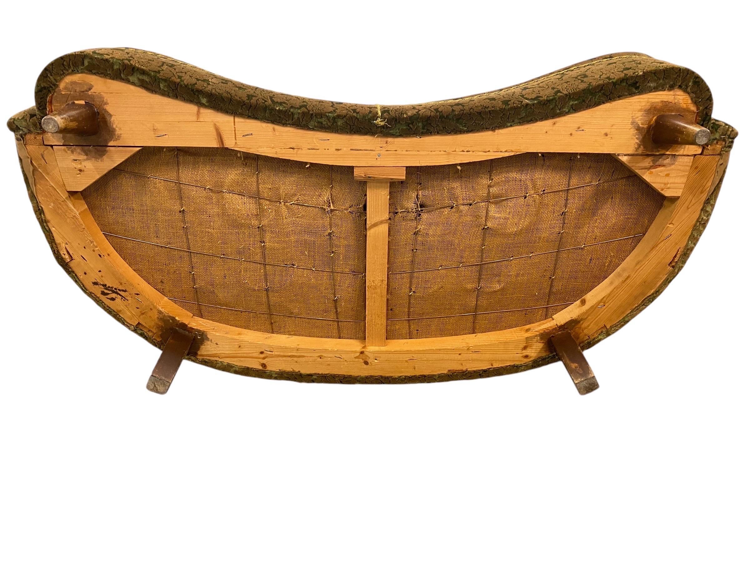 Divano curvo di design finlandese, Attr. Paul Boman, circa anni '40 in vendita 8