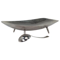 Un piatto e un cucchiaio per conserve in acciaio inox Firth Steele