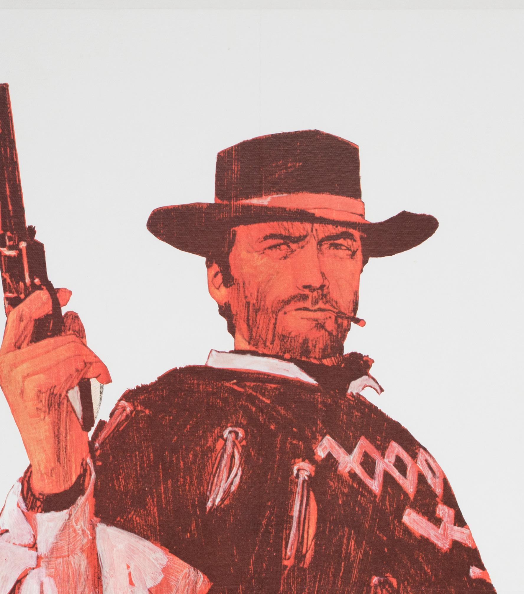 UN FISTFUL DE DOLLARS  1967 Affiche de film quadruple britannique Excellent état - En vente à Bath, Somerset