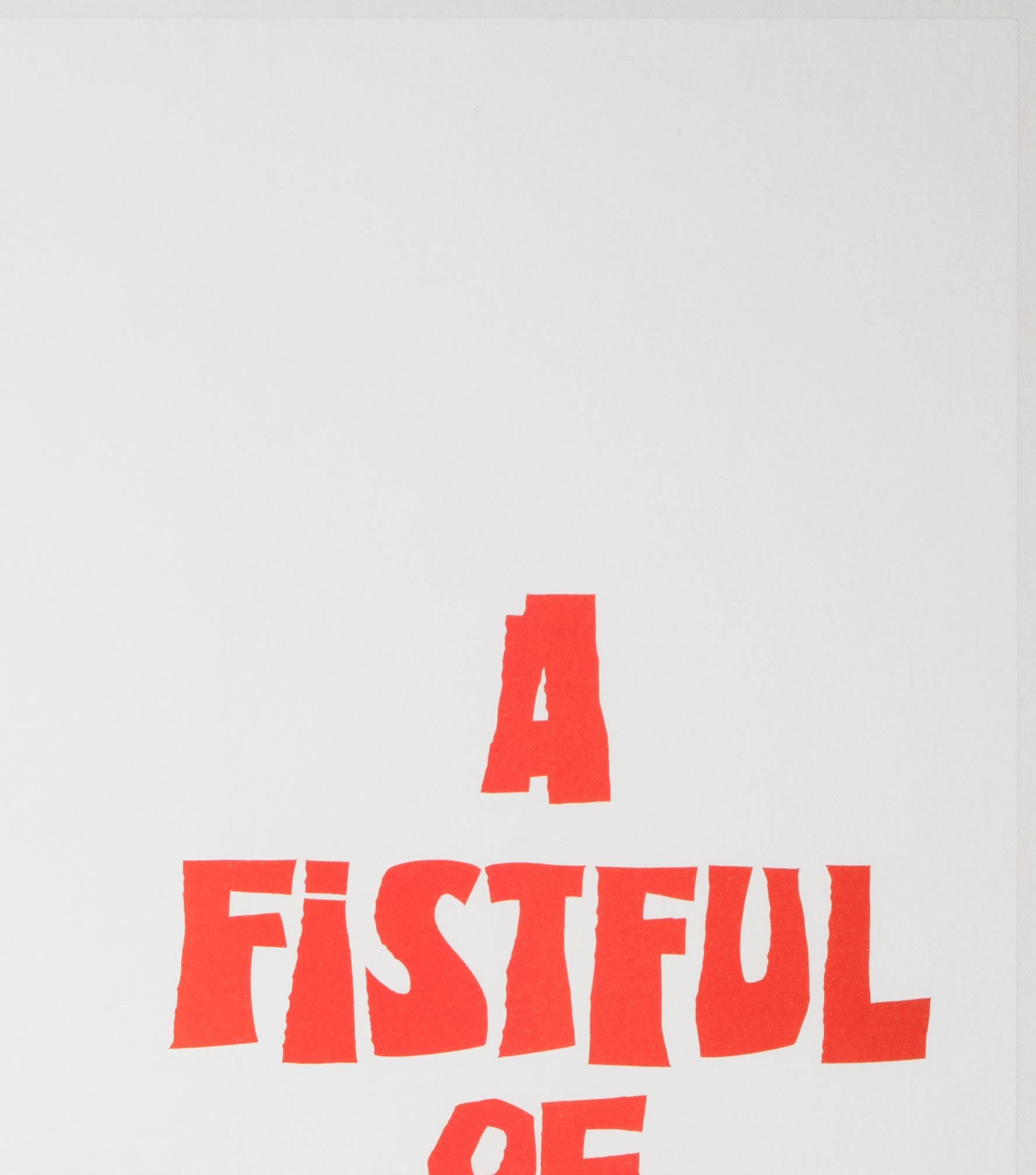20ième siècle UN FISTFUL DE DOLLARS  1967 Affiche de film quadruple britannique en vente