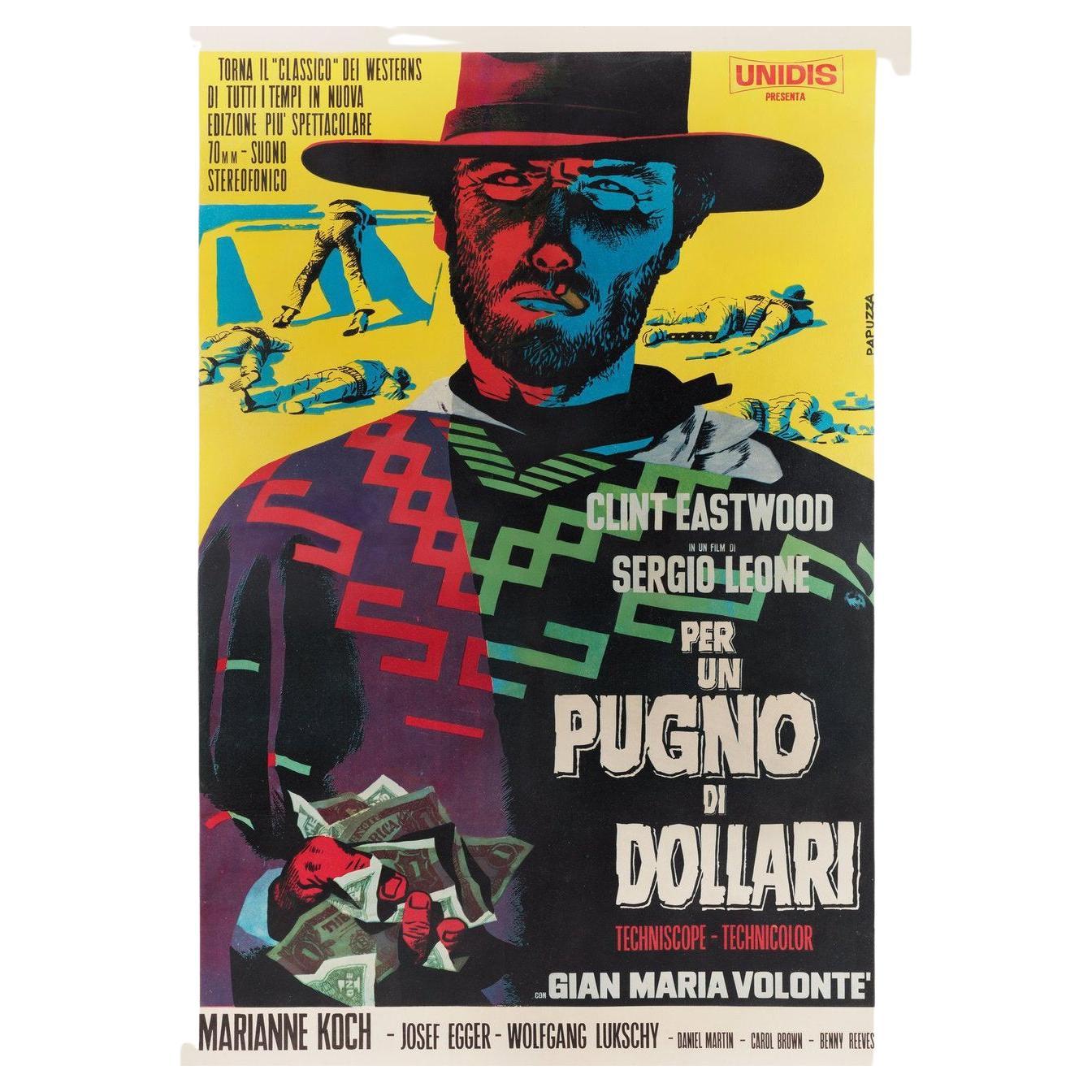 A Fistful of Dollars R1965 Italian Due Fogli Film Poster For Sale