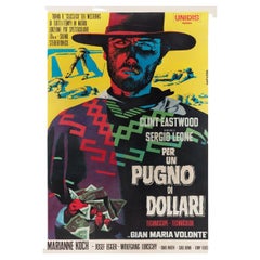 Vintage A Fistful of Dollars R1965 Italian Due Fogli Film Poster