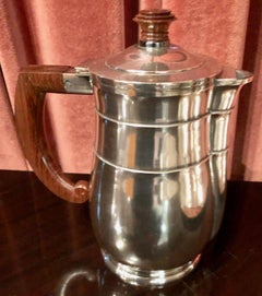 Five-Piece French Art Deco Silver Plated Tea and Coffee Service, 20th Century