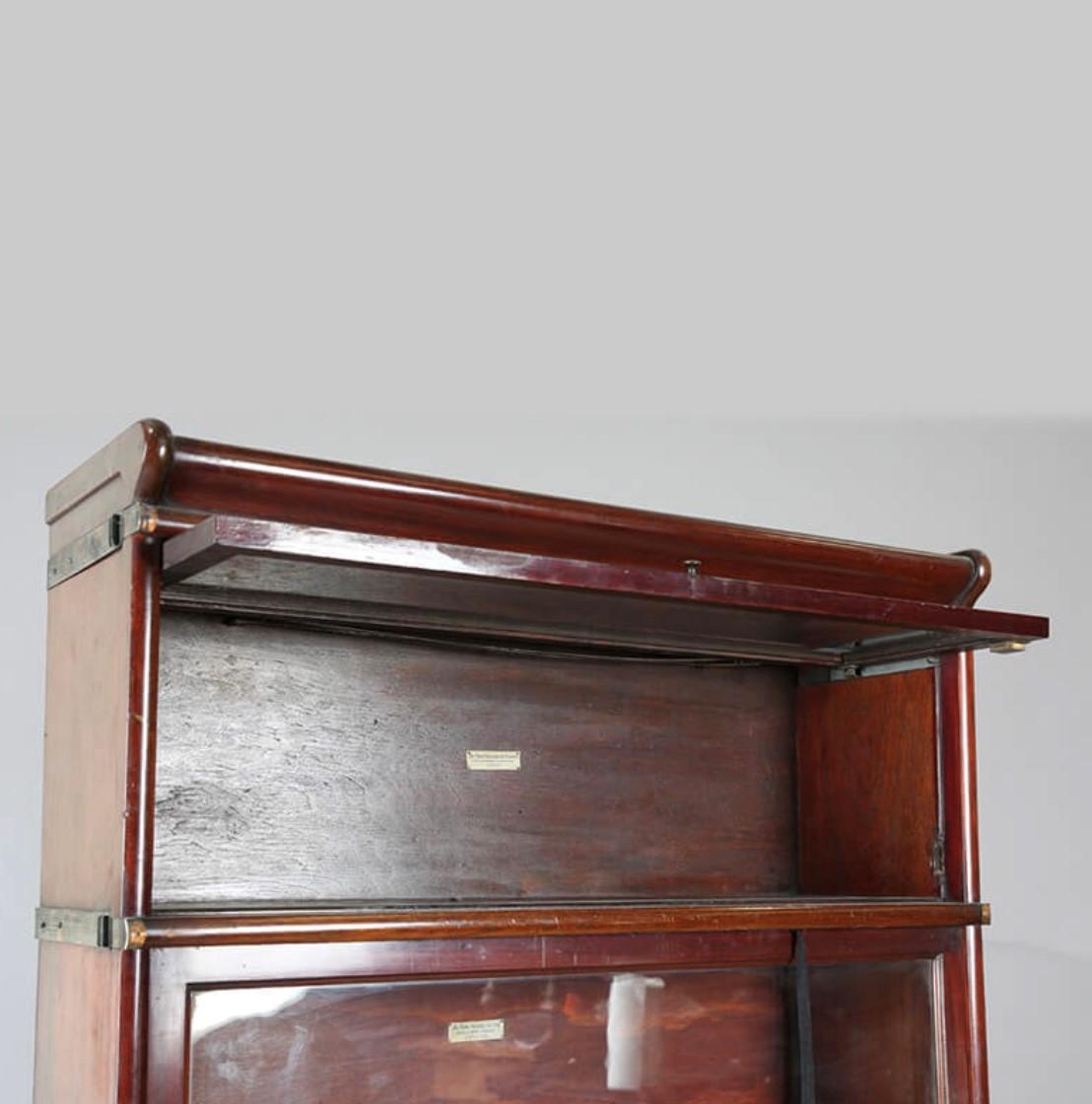 A Five Tier Barristers Mahogany Bookcase For Sale 3