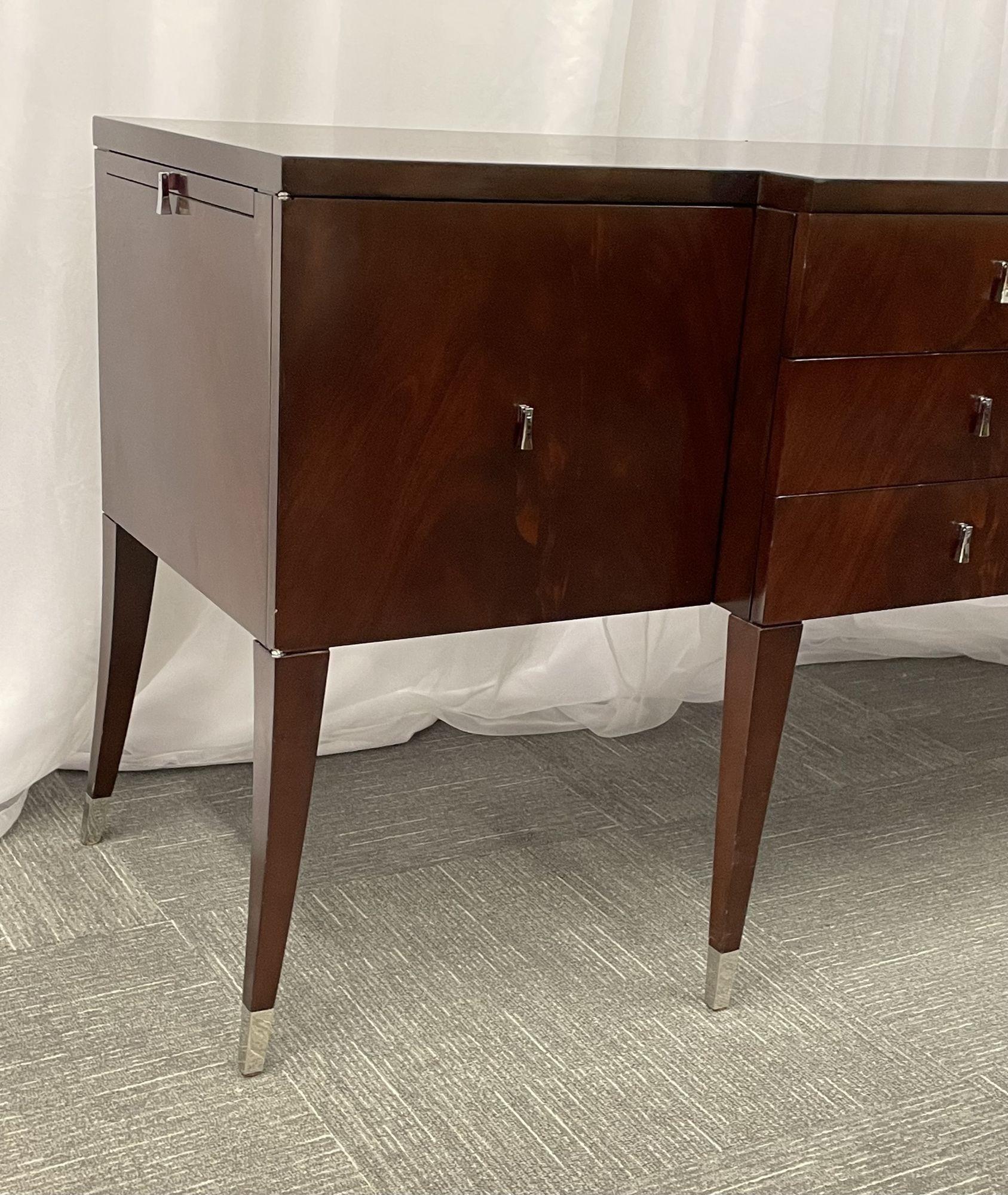 Flame Mahogany Sideboard, Buffet or Credenza by Decca for Bolier 3