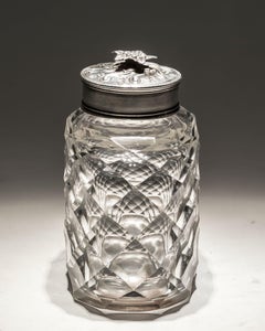 Flat Diamond Cut Tea Caddy
