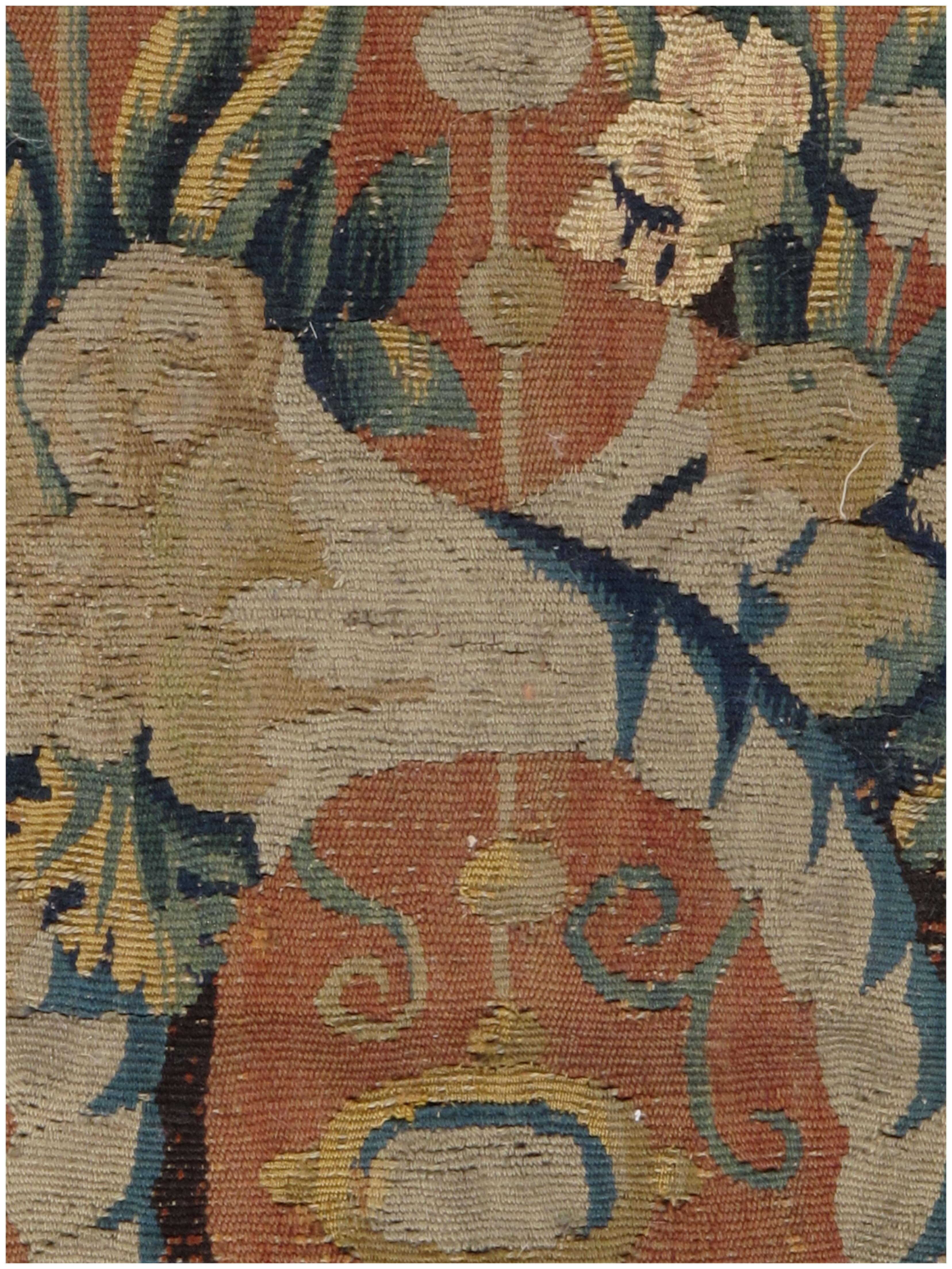 A Flemish 17th century tapestry panel. Size: 1'2 x 7'3.