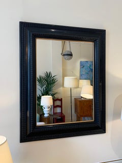 Flemish Style Ebonised Ripple Frame Mirror