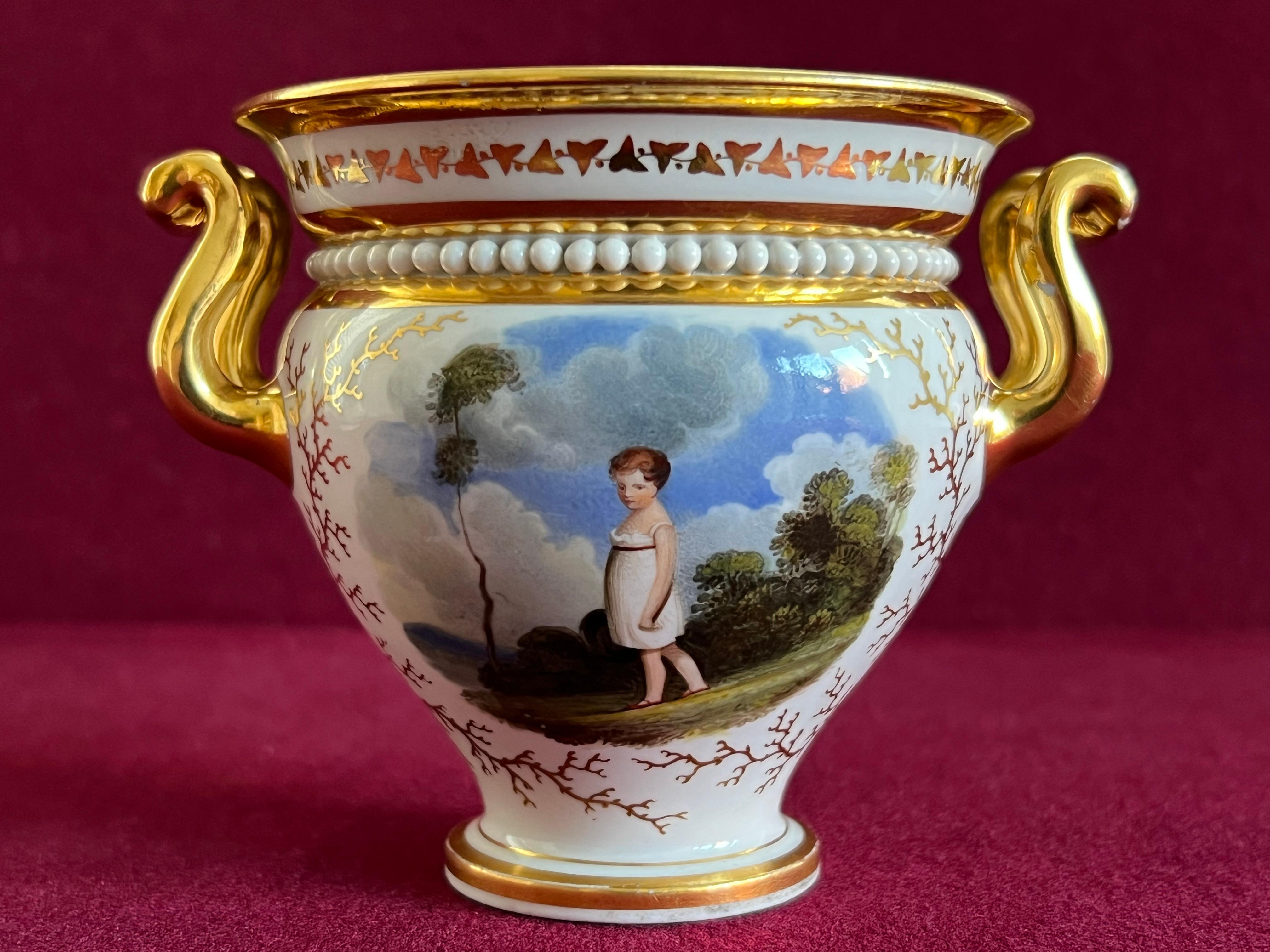 A Flight, Barr & Barr Worcester Porcelain Cabinet Cup & Stand c.1815 For Sale 3