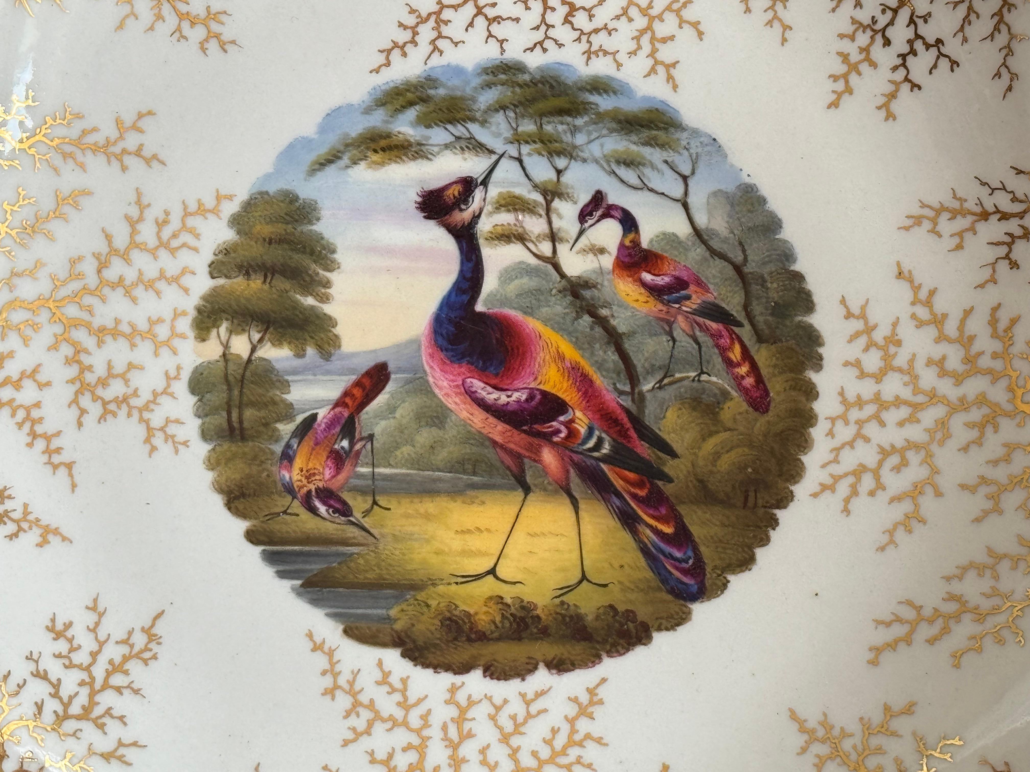 Hand-Painted A Flight, Barr & Barr Worcester porcelain dessert comport c.1820 For Sale