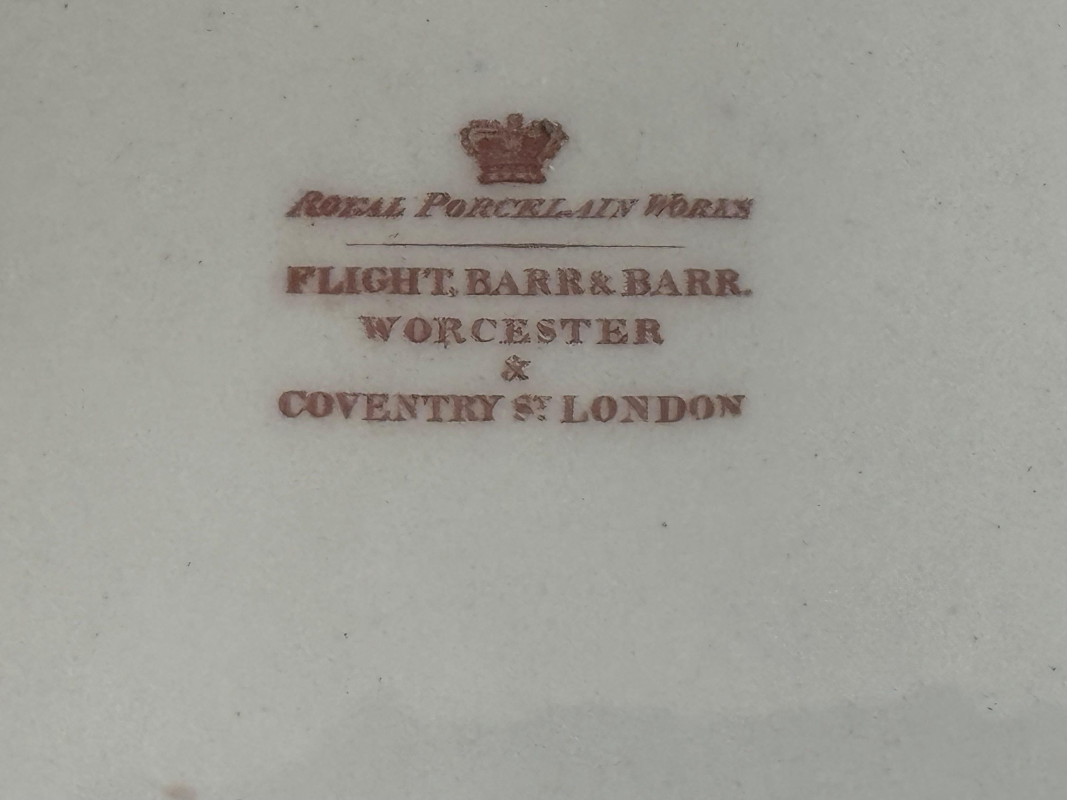 Flight, Barr & Barr Worcester Porzellan-Dessertteller um 1820 im Zustand „Hervorragend“ im Angebot in Exeter, GB