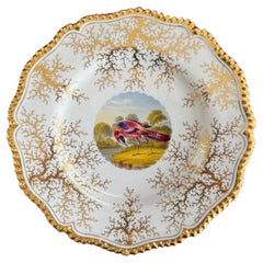 Plato de postre de porcelana de Flight, Barr & Barr Worcester c.1820