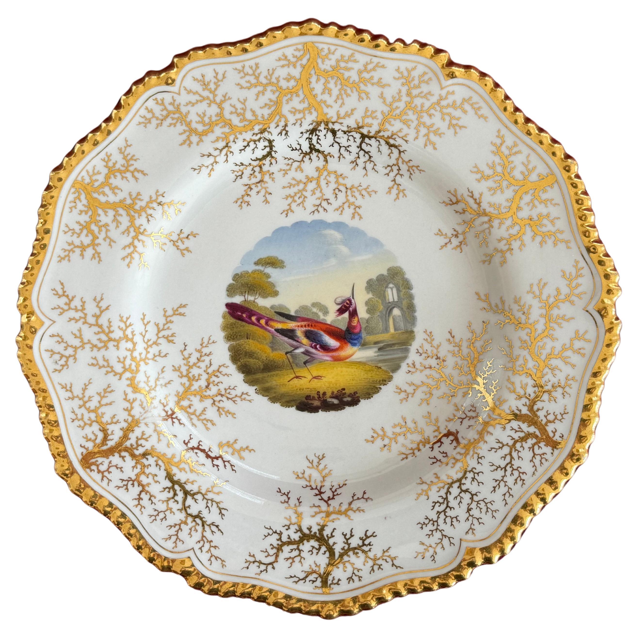 Plato de postre de porcelana de Flight, Barr & Barr Worcester c.1820