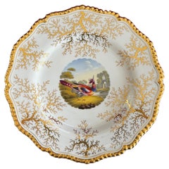 A.I.C. Worcester, assiette à dessert en porcelaine c.1820