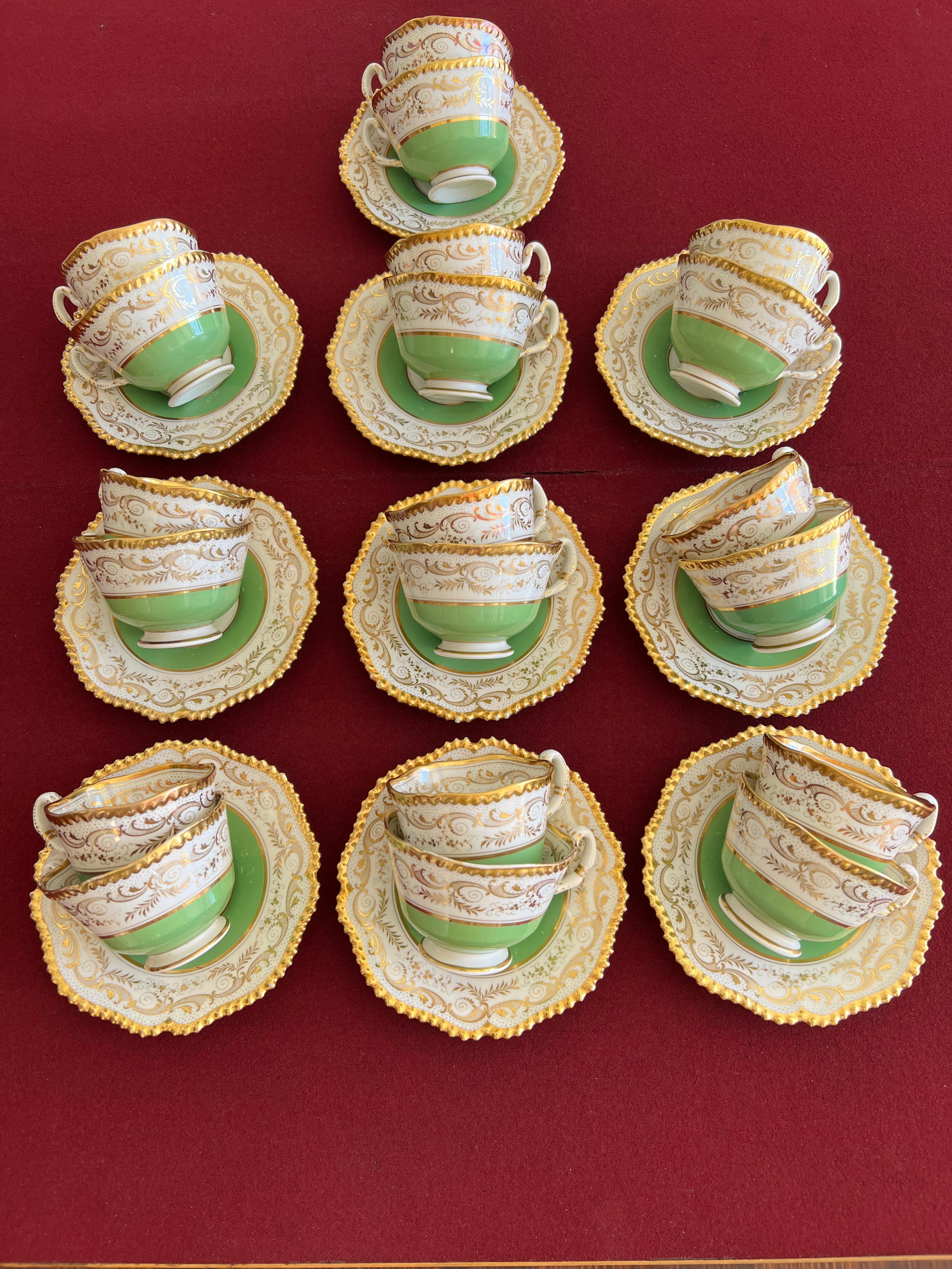 Flight Barr & Barr Worcester Porcelain Tea & Coffee Set C.1820-30 3