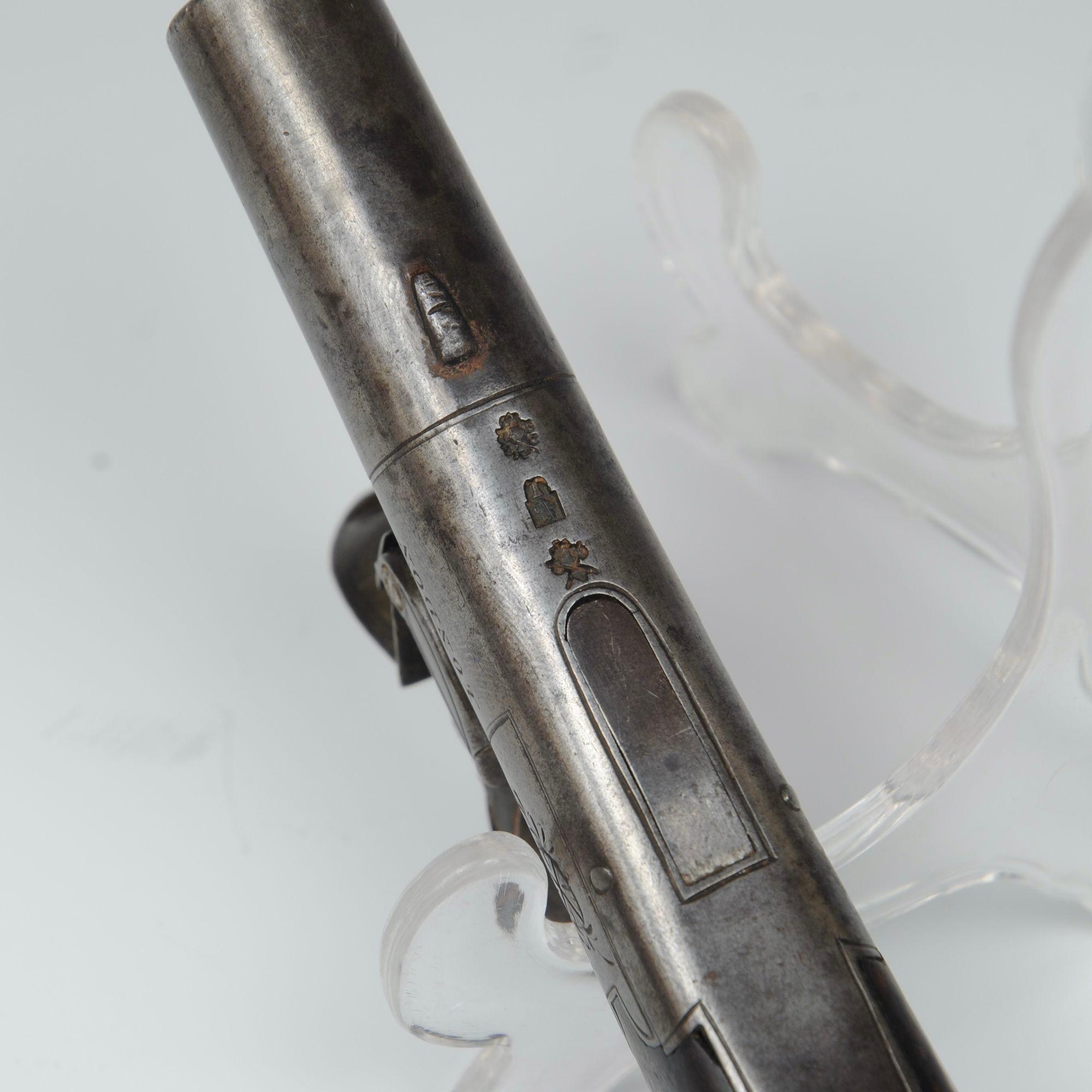 18th Century A Flintlock Box Lock Pocket Pistol