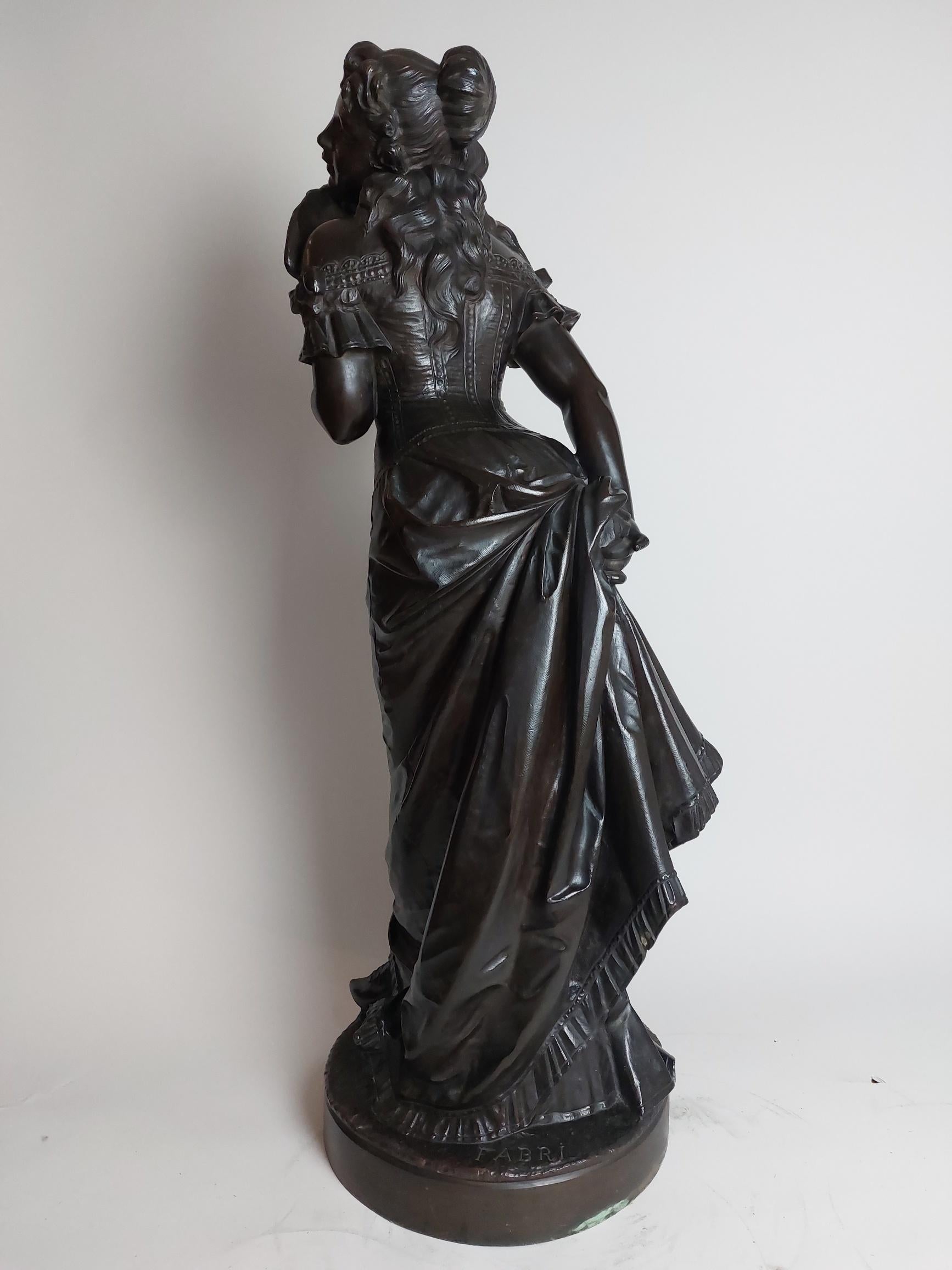 Flirtatious 19th Century Bronze of ‘La Coquette’ For Sale 4