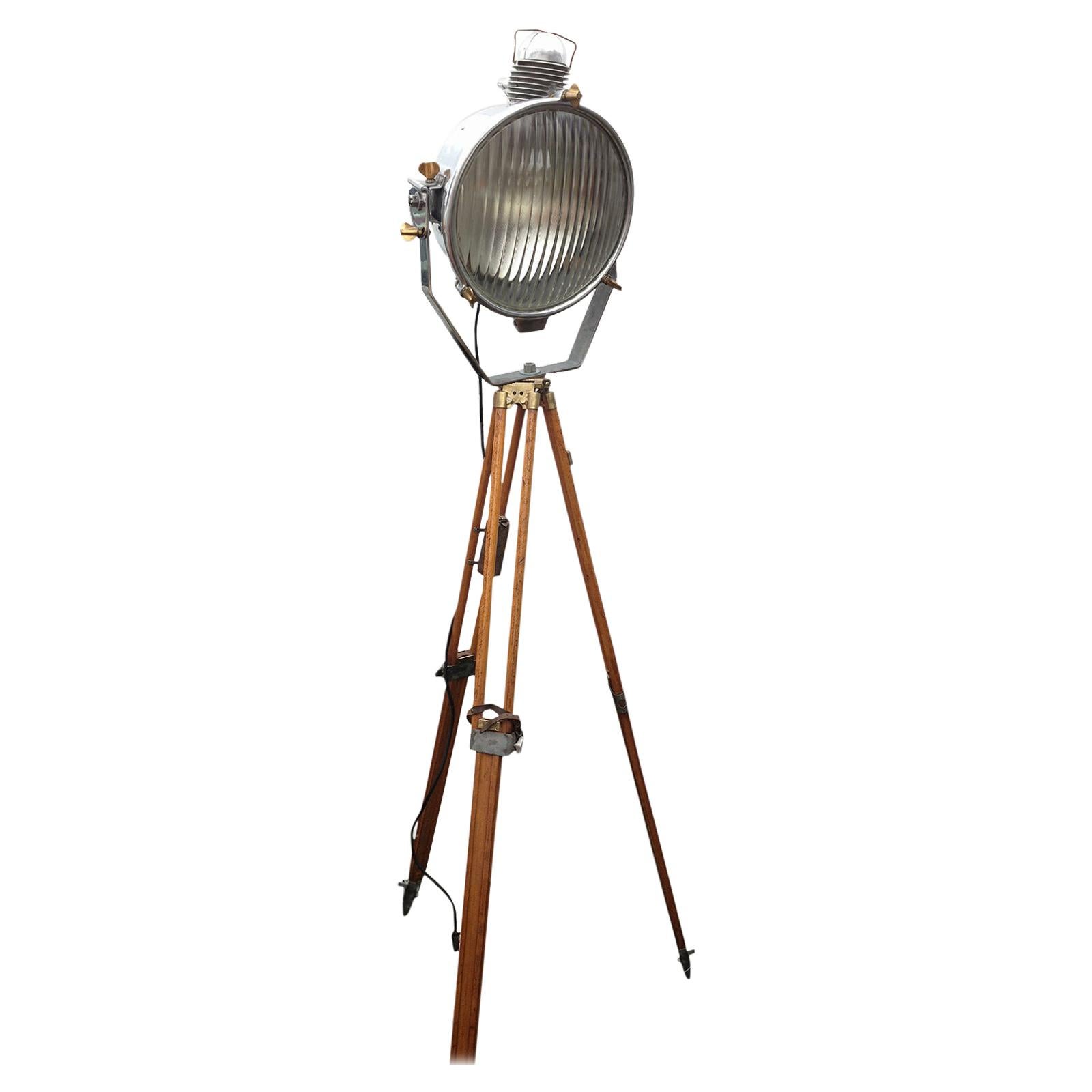 Floodlight with Wooden Tripod, USA, 1890