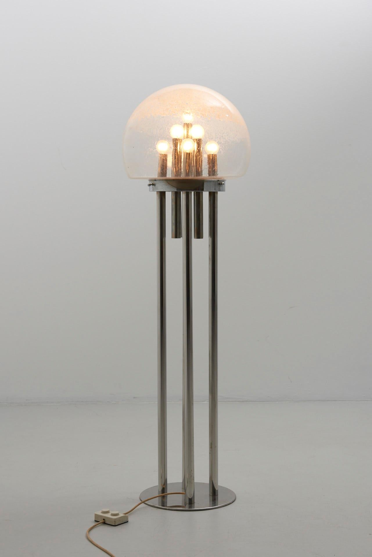 Floorlamp with Murano Glass, 1960s For Sale 1