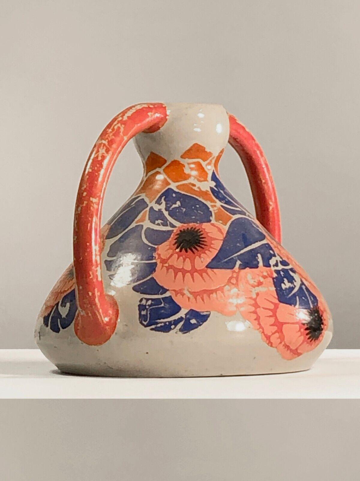 French A NEO-CLASSICAL ART-DECO NOUVEAU Ceramic VASE by BETZY AUGERON, France 1930 For Sale