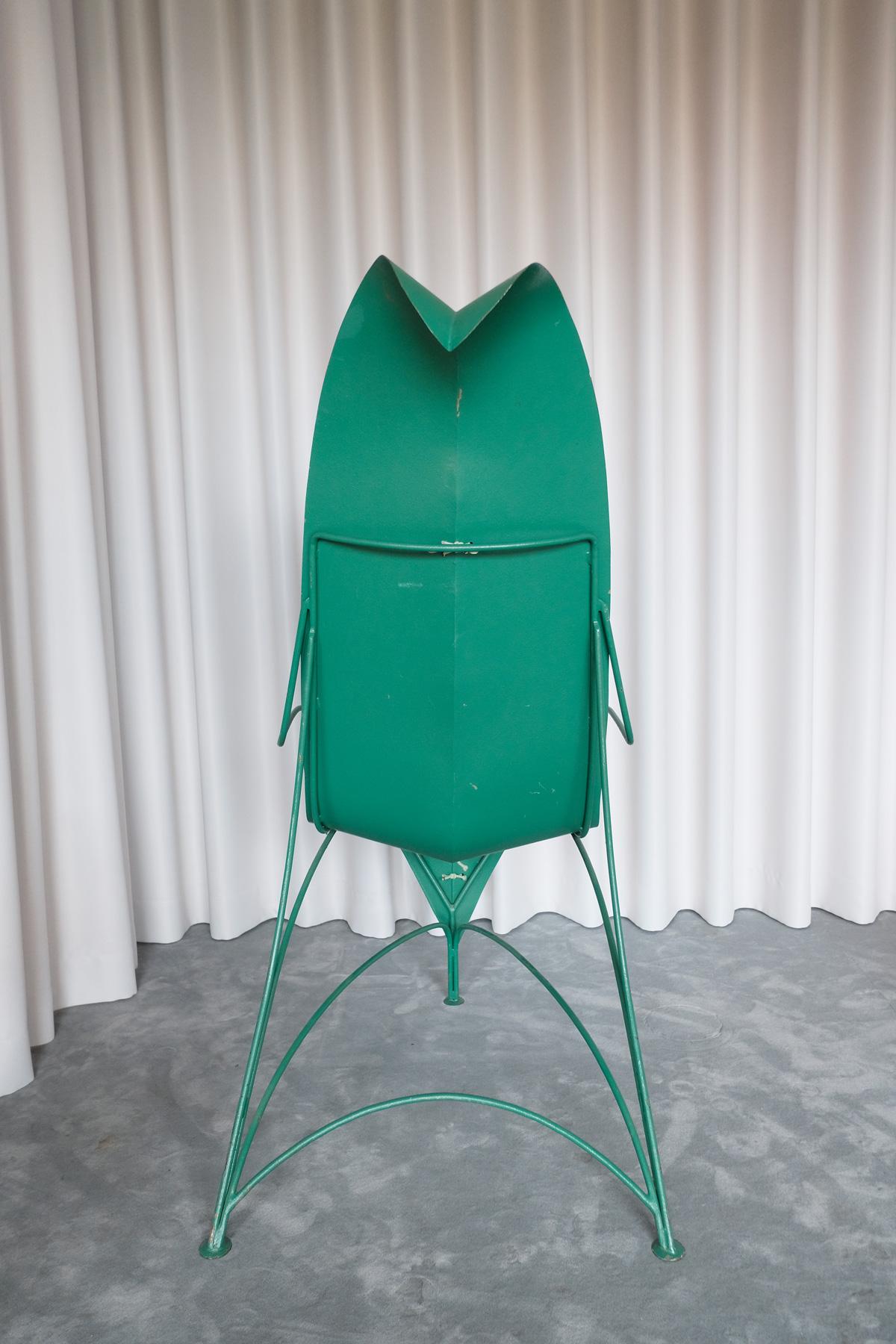Italian Foglia Chair, Fabrizio Corneli for Mirabili, 1986 For Sale