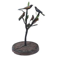 Folk Art Painted and Carved Bird Sculpture, Early 20th C