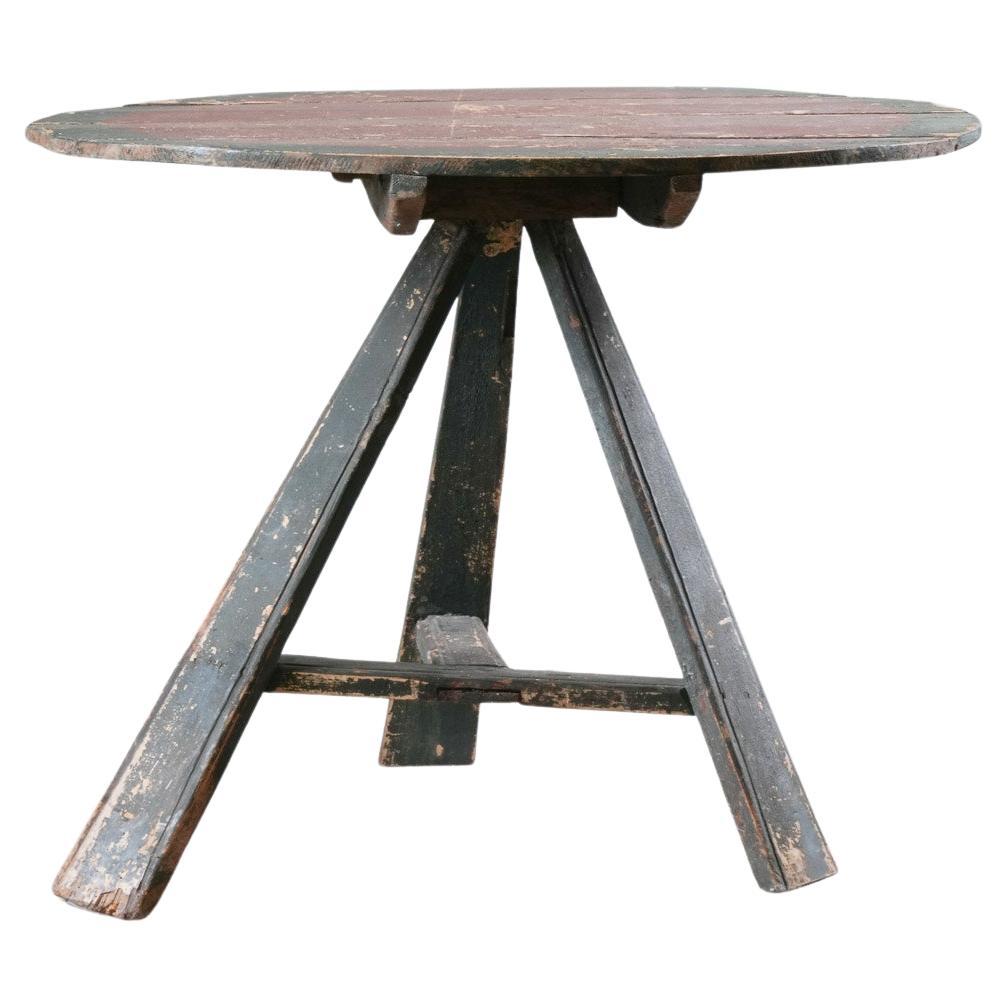 Table de cricket vernaculaire peinte à la main
