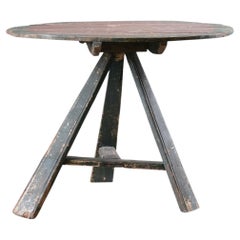 A Folk Painted Vernacular Cricket Table
