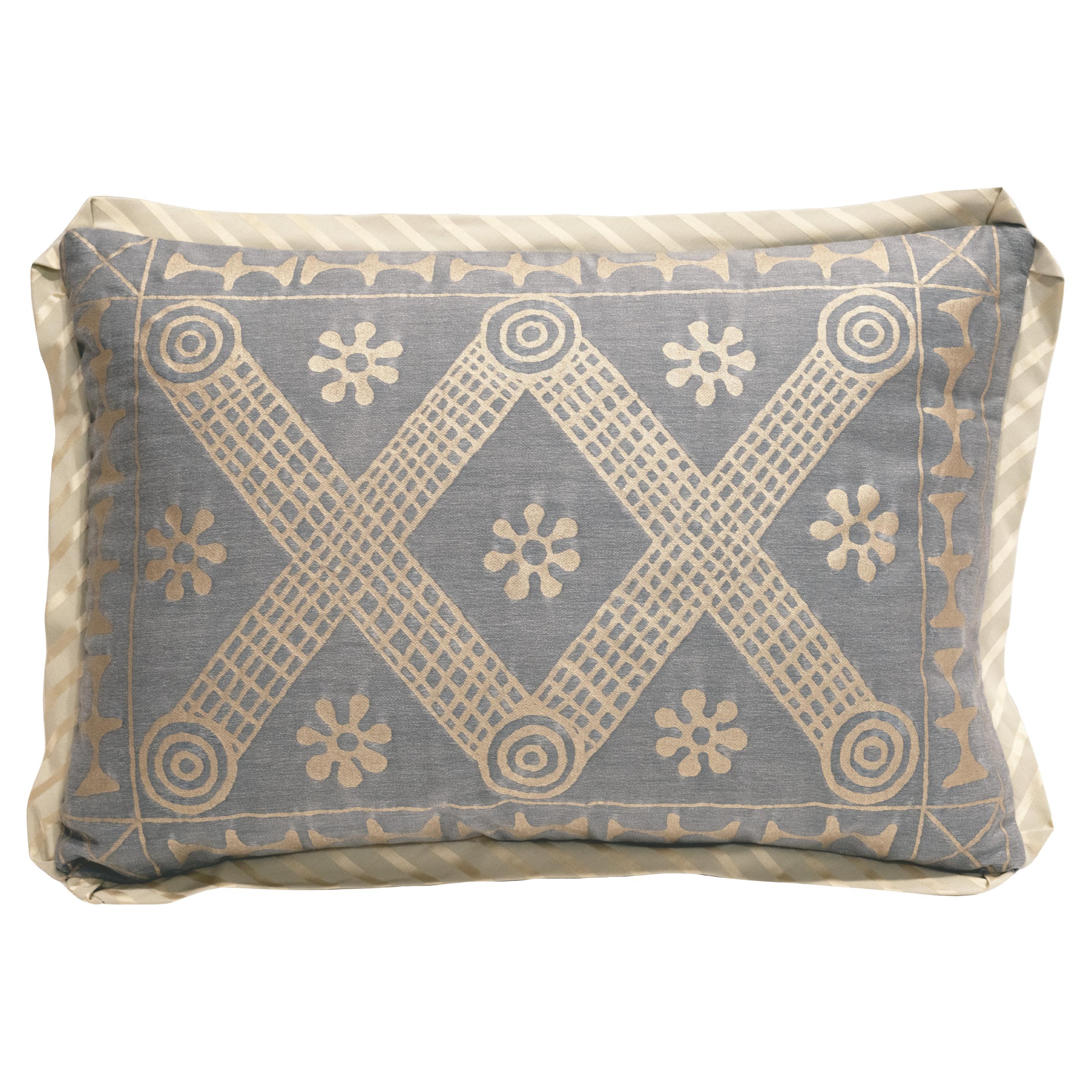 A Fortuny Cushion in the Ashanti Pattern