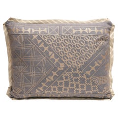 A Fortuny Fabric Cushion in the Ashanti Pattern