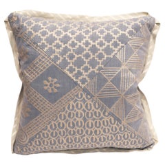 A Fortuny Fabric Cushion in the Ashanti Pattern