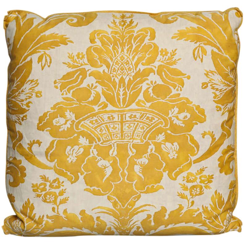 Fortuny Fabric Cushion in the Olimpia Pattern