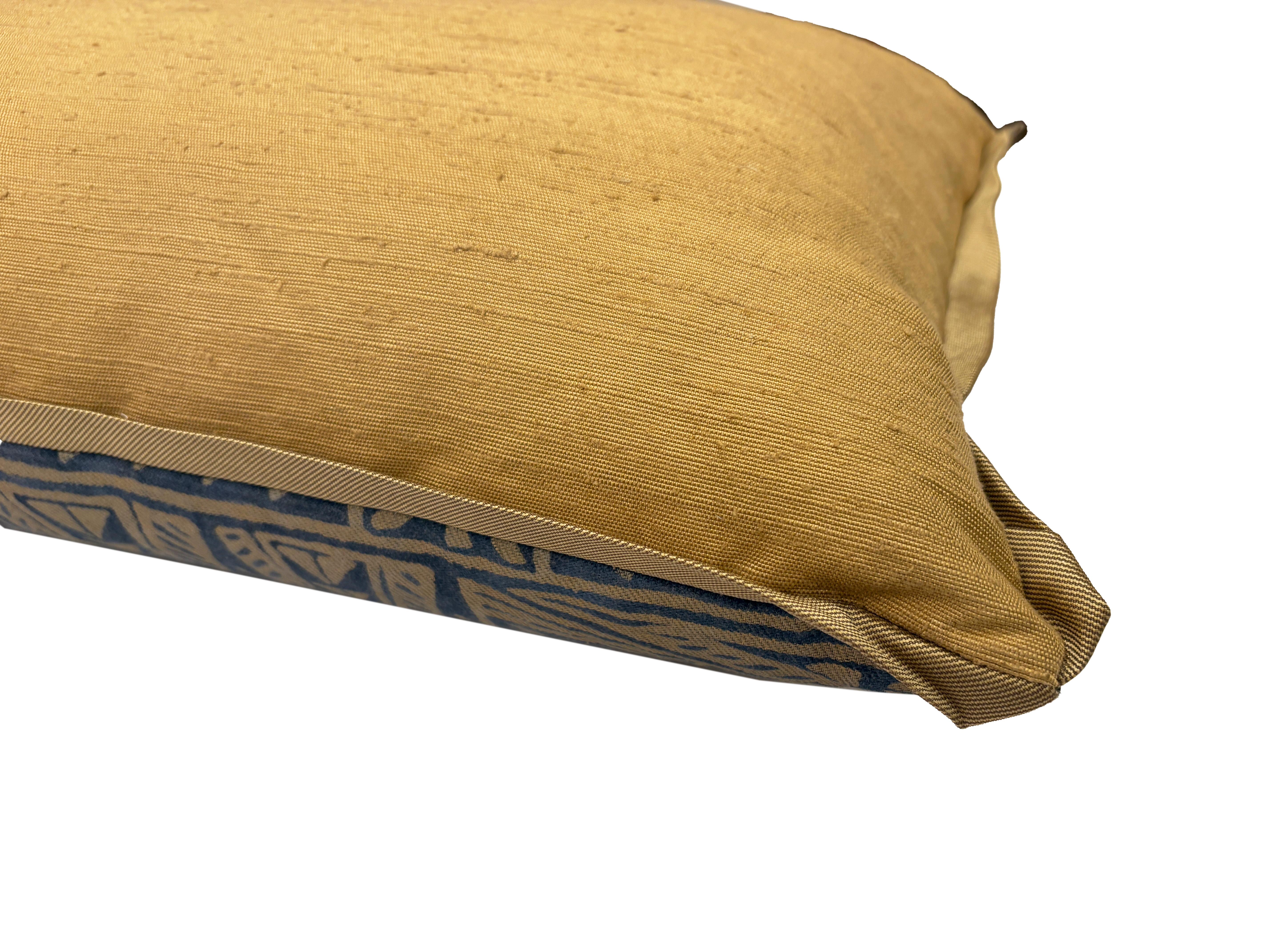 A Fortuny Coussins lombaires avec le rare motif Melilla par David Duncan Excellent état - En vente à New York, NY