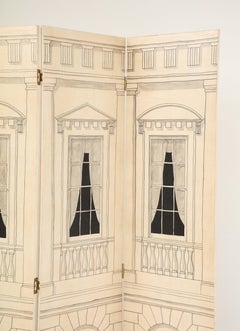 A Four-Panel Architectural Screen